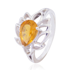 Nora Yellow Solitaire Promise Ring with Gemstone