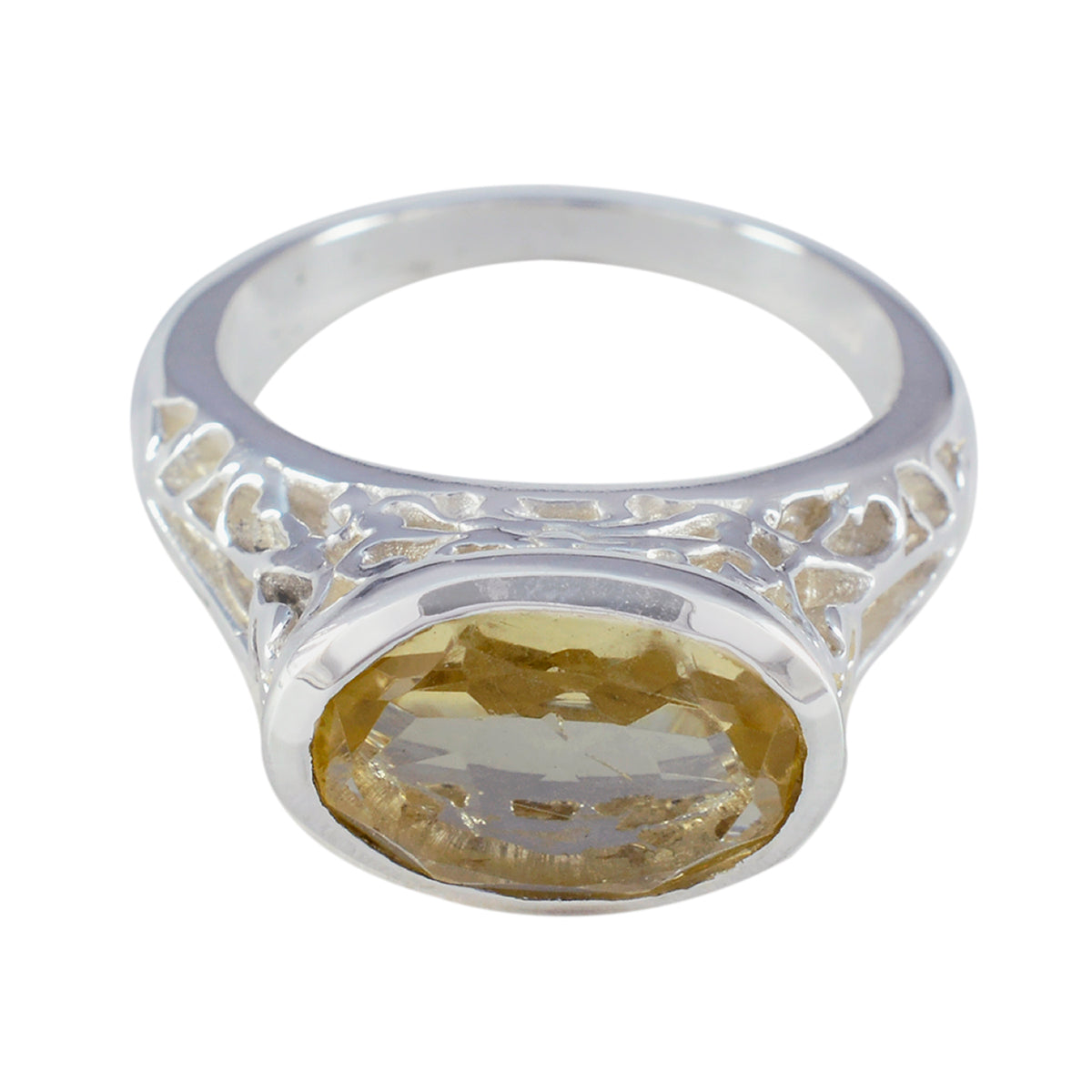 Camila Promise Yellow Solitaire Ring Citrine Yellow