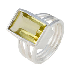 Amanda Trendy Yellow Solitaire Ring