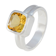 Lucia Yellow Solitaire Ring for Women with Gemstone