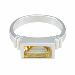 Luisa Yellow Solitaire Ring for Women with Gemstone Citrine Yellow