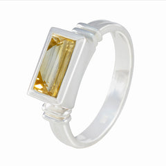 Luisa Yellow Solitaire Ring for Women with Gemstone