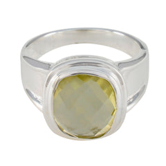 Riley Yellow Solitaire Ring for Women Sterling Silver Lemon Quartz Yellow