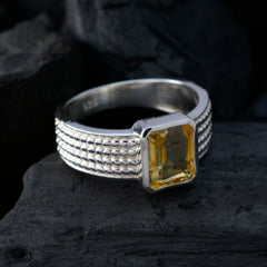 Ayesha Graceful Yellow Solitaire Ring