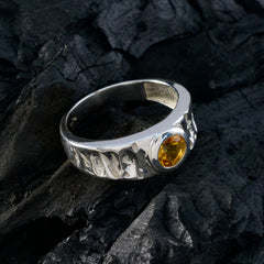 Carla Graceful Yellow Solitaire Ring