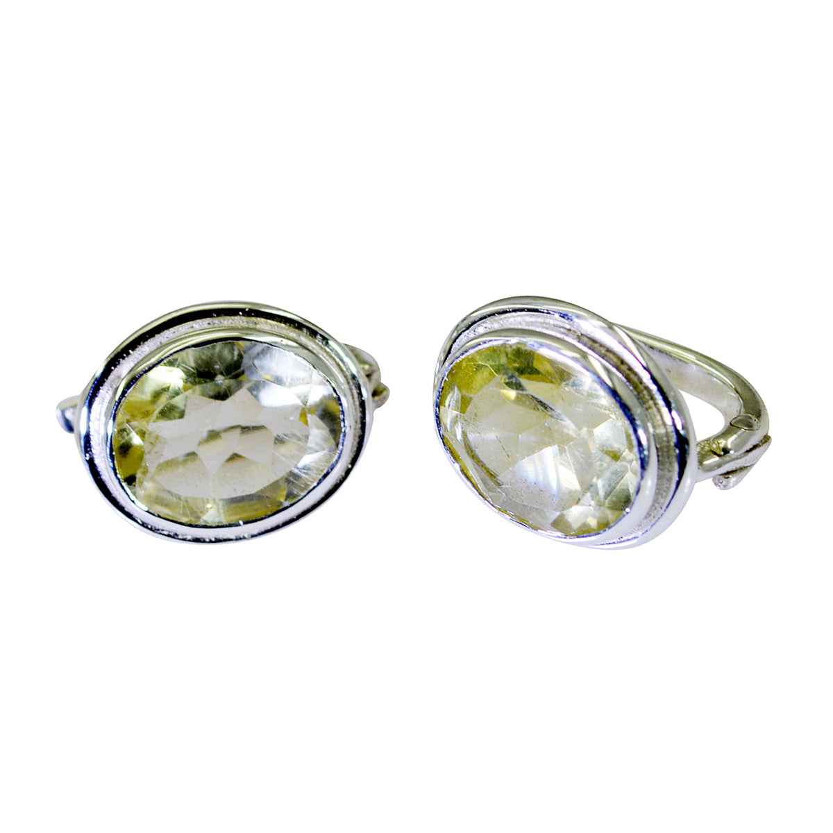 Hannah Yellow Solitaire Stud Earrings for Every Occasion Lemon Quartz Yellow Stud