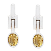 Yuna Yellow Solitaire Stud Earrings for Every Occasion Citrine Yellow Stud