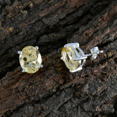Skylar Yellow Solitaire Stud Earrings for Everyday Glam