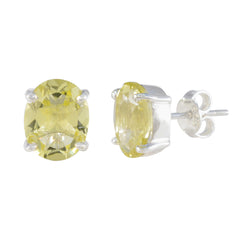 Noelia Yellow Solitaire Stud Earrings for Everyday Glam
