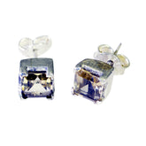 Olivia Yellow Solitaire Stud Earrings for Everyday Glam Citrine Yellow Stud