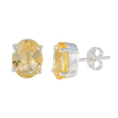 Micaela Yellow Solitaire Stud Earrings for Everyday Style
