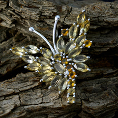 Laura Yellow Statement Pendant - Glamorous Butterfly Design