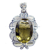 Sarah Yellow Statement Pendant for Fashion Jewelry Lemon Quartz Yellow Yellow