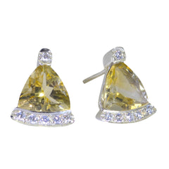Cecilia Yellow Stud Earrings India for Everyday Glam