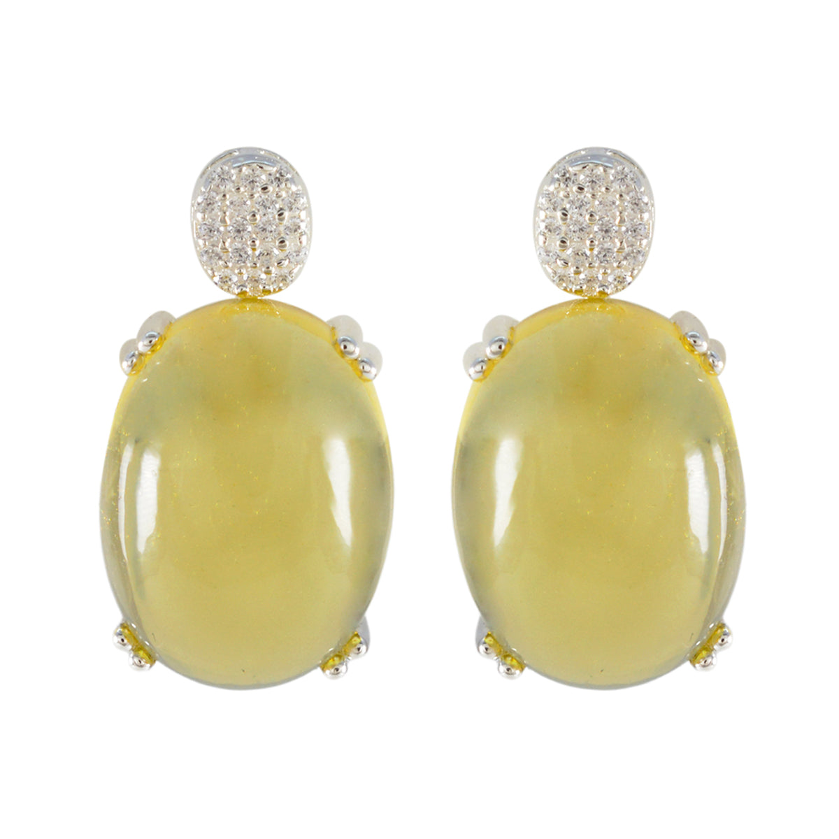 Lourdes Yellow Stud Earrings for Every Occasion Citrine Yellow Stud