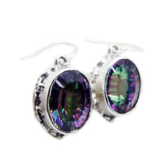 Yuna Classic Earrings with Stunning Gemstone Design Mystic Quartz multicolor Dangle
