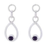 Yuna Purple Stud Earrings for Everyday Elegance Amethyst Purple Stud