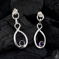 Yuna Purple Stud Earrings for Everyday Elegance
