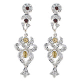 Zara Multicolor Stud Earrings - Chic & Stylish Design Multi multicolor Stud