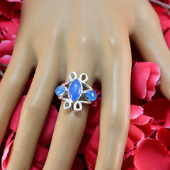 Zoe Blue Trilogy Ring - Stunning Color-Popping Design