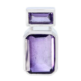 Zoe Purple Armor Pendant - Stylish Gemstone Jewelry Amethyst Purple Purple