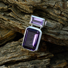 Zoe Purple Armor Pendant - Stylish Gemstone Jewelry