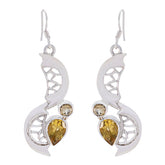 Zoe Yellow Dangle Earrings - Trendy Fashion Jewellery Citrine Yellow Dangle