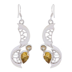 Zoe Yellow Dangle Earrings - Trendy Fashion Jewellery Citrine Yellow Dangle