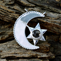 Zoey Brown Pendant - Stylish Moon and Star Design