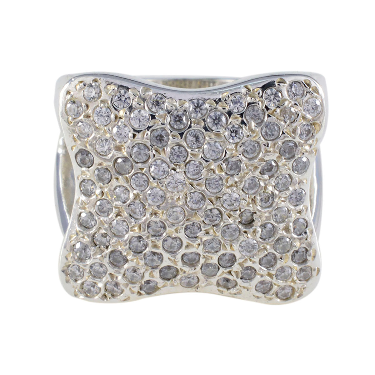 Zoey Heritage White Ring with Elegant Gemstone Detail Cubic zirconia CZ White