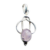 Zoey Pink Pendant - Elegant Gemstone Charm for Fashion Rose Quartz Pink Pink
