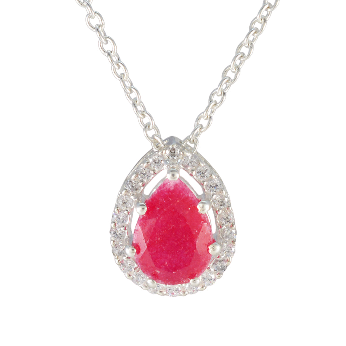 Zoey Red Dainty Pendant for Everyday Glam Indian Ruby Red Red