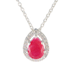 Zoey Red Dainty Pendant for Everyday Glam Indian Ruby Red Red