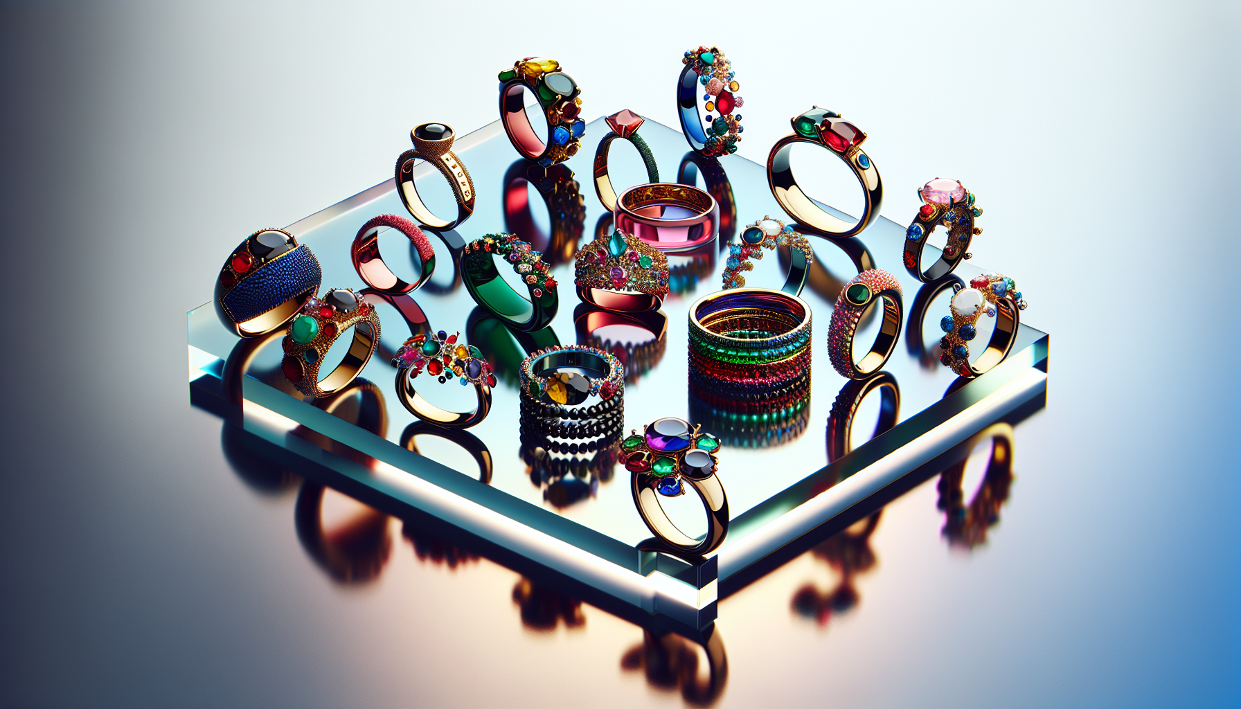 Vibrant Elegance: Transform Your Look with Colorful Ring Trends – Riyo.In