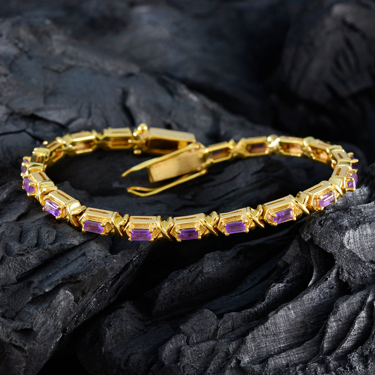 Josephine Anniversary Eye-catching Purple Tennis Bracelet