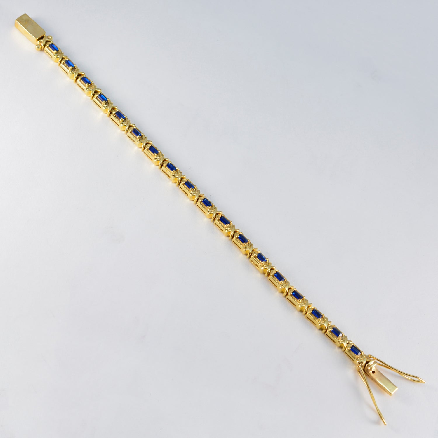 Julia Birthday Eye-catching Blue Tennis Bracelet