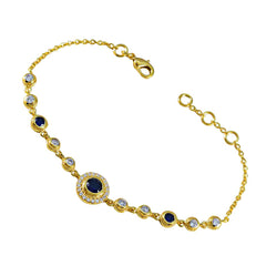 Skylar Glamour Elegant Blue Chain Bracelet