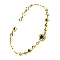 Skylar Glamour Elegant Blue Chain Bracelet