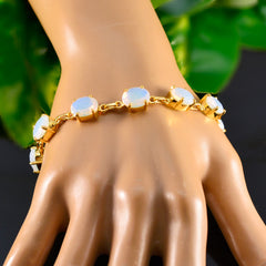 Emily Joy Slim White Links Bracelet