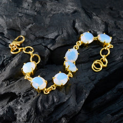 Emily Joy Slim White Links Bracelet