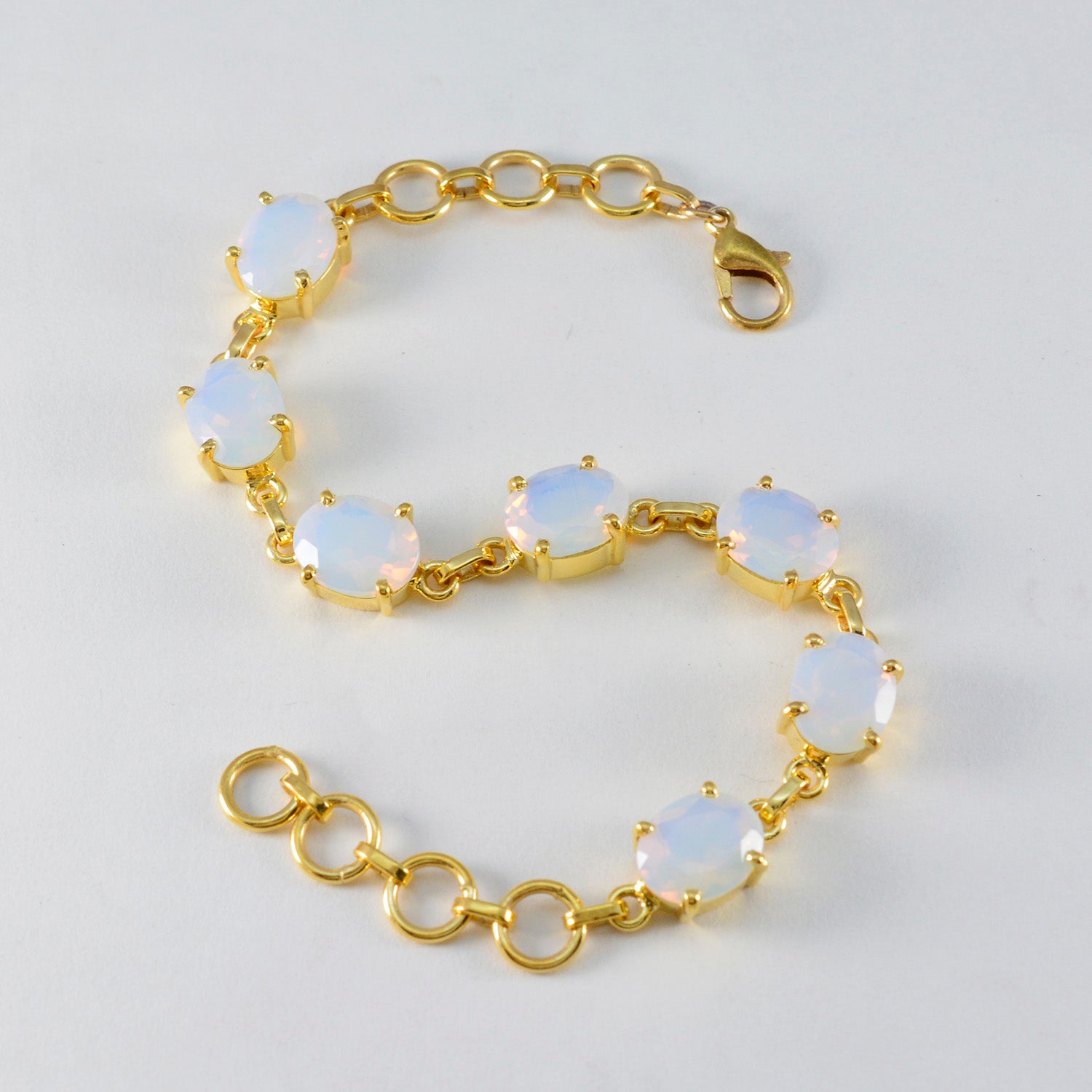 Emily Joy Slim White Links Bracelet