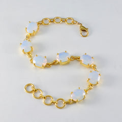 Emily Joy Slim White Links Bracelet