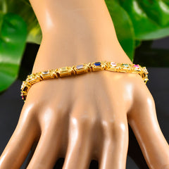 Layla Diwali Eye-catching multicolor Tennis Bracelet