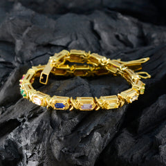 Layla Diwali Eye-catching multicolor Tennis Bracelet