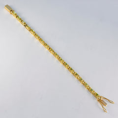 Lea Baby Shower Eye-catching Green Tennis Bracelet