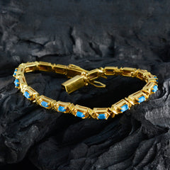 Lily Raksha Bandhan Eye-catching Turquoise Tennis Bracelet