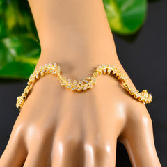 Nella Akshaya Tritiya Minimal White Links Bracelet