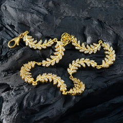 Nella Akshaya Tritiya Minimal White Links Bracelet