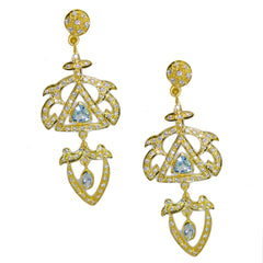 Araya Blue Statement multiple Stud Earring