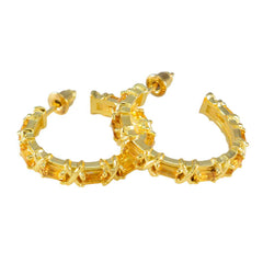 Agnes Yellow Edgy multiple Stud Earring